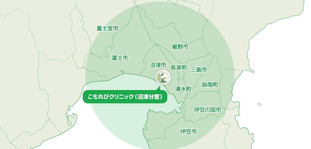訪問可能エリアの地図